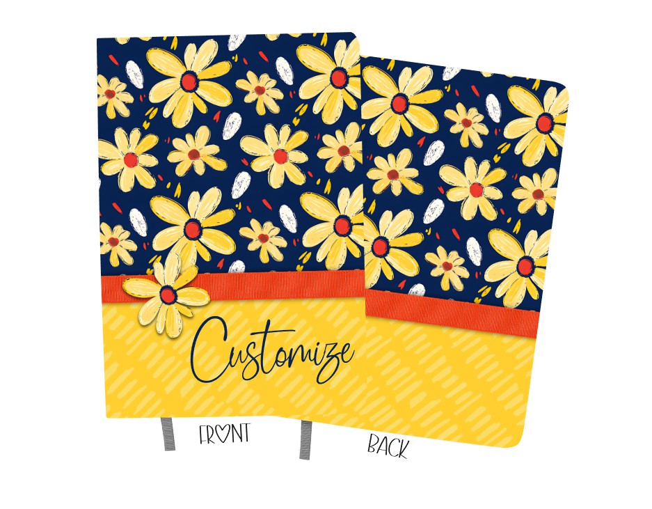 Navy & Yellow Daisy Journal