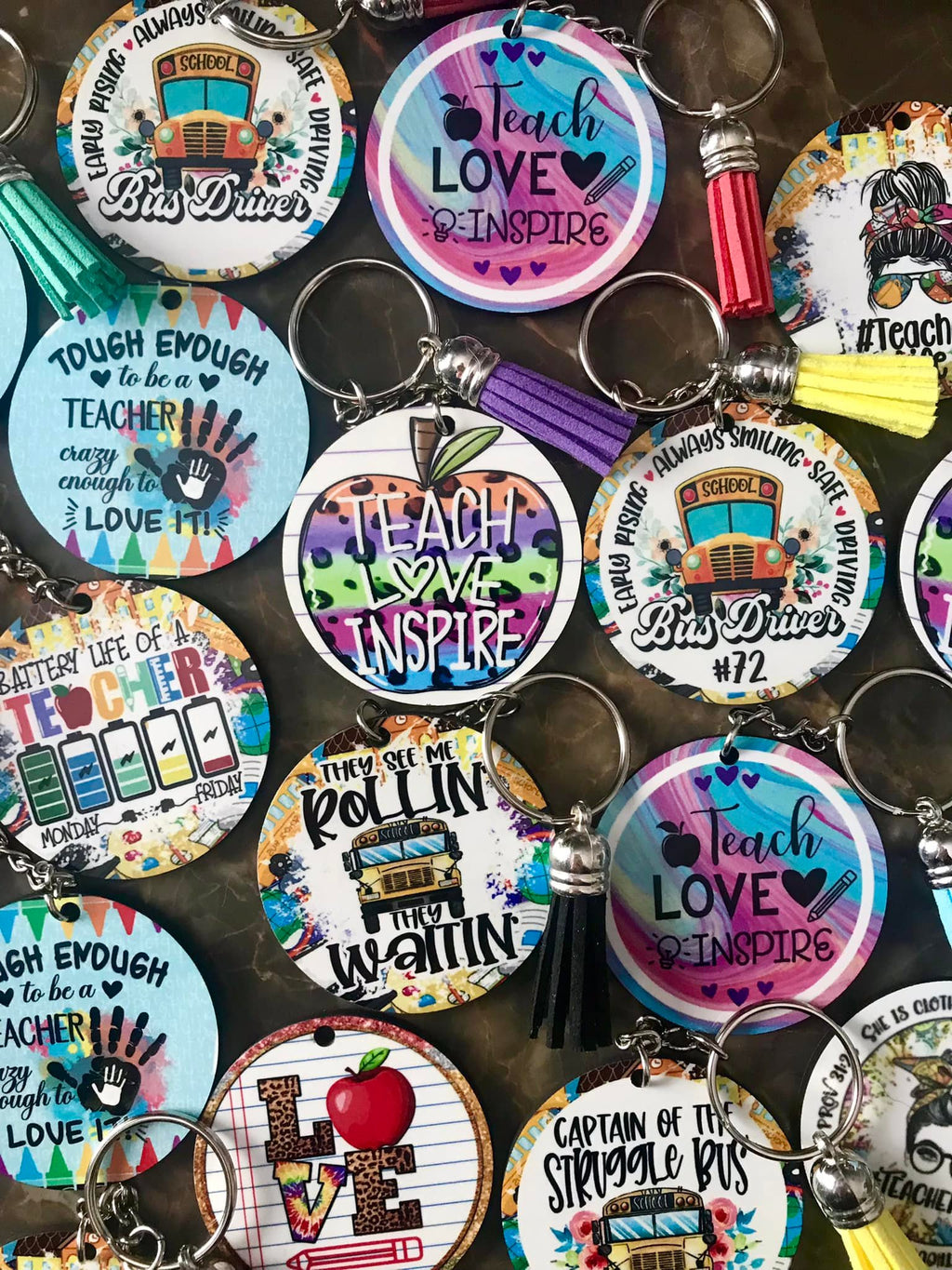 Her School Keychains - Customized