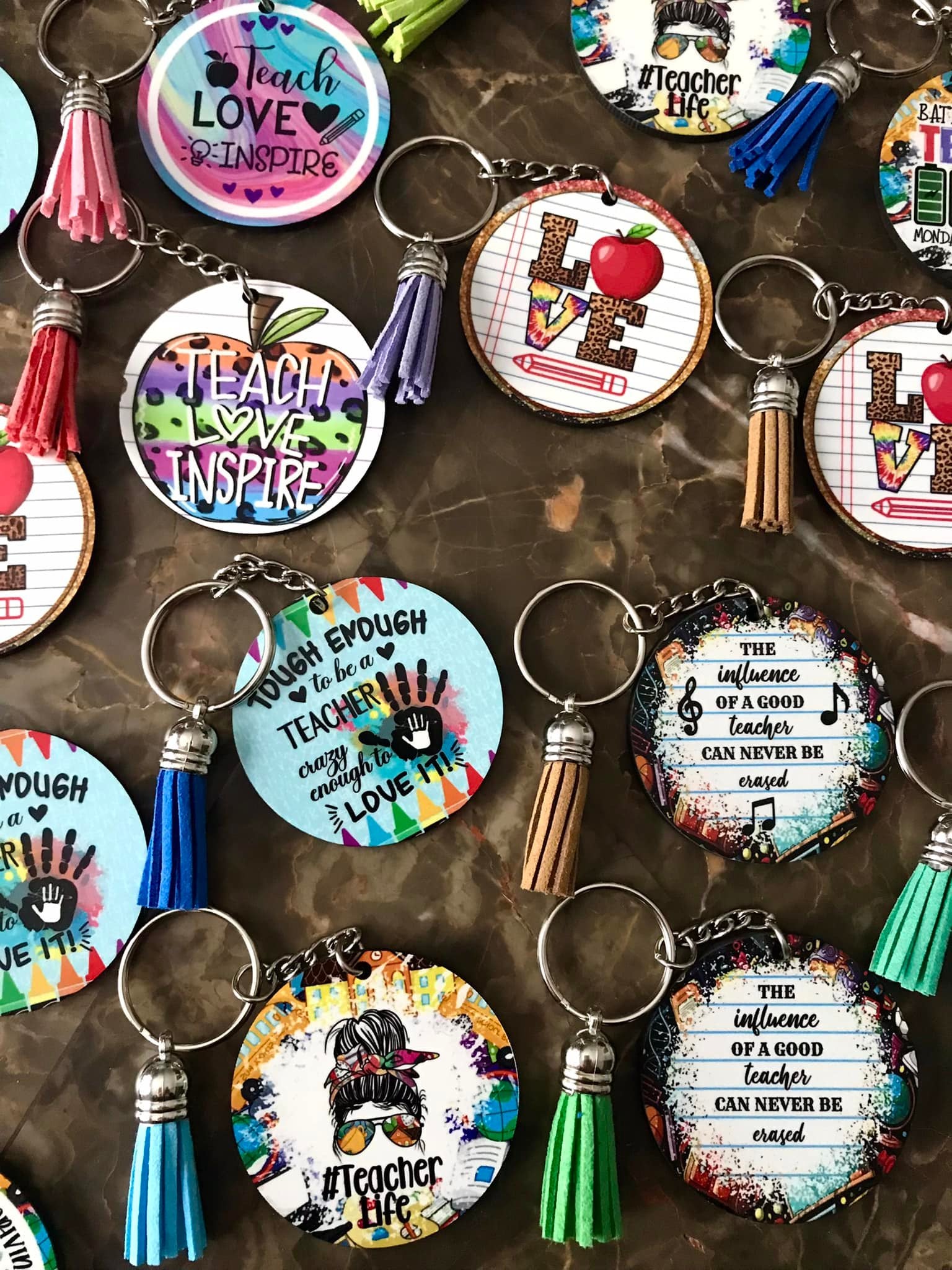 Her School Keychains - Customized