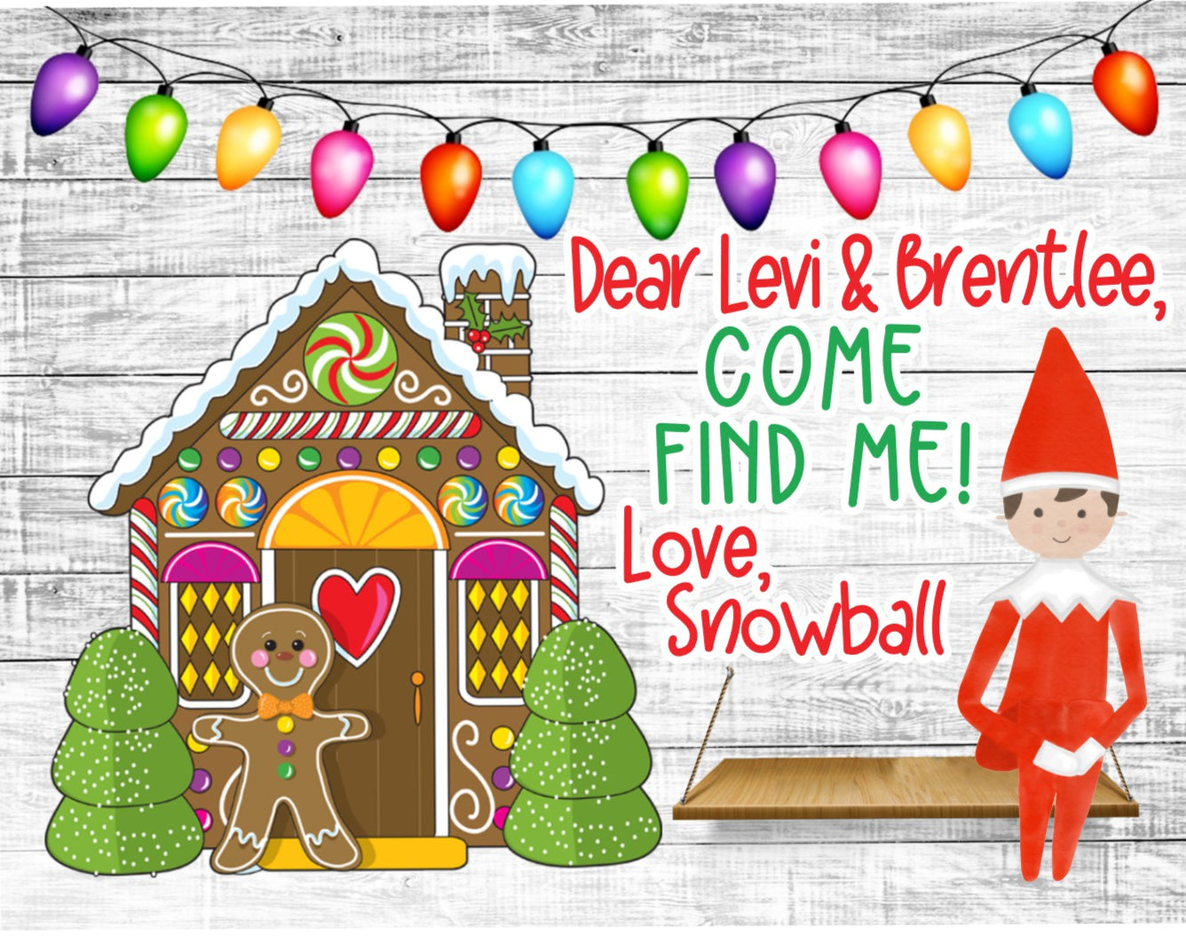 Elf Puzzle - Personalized