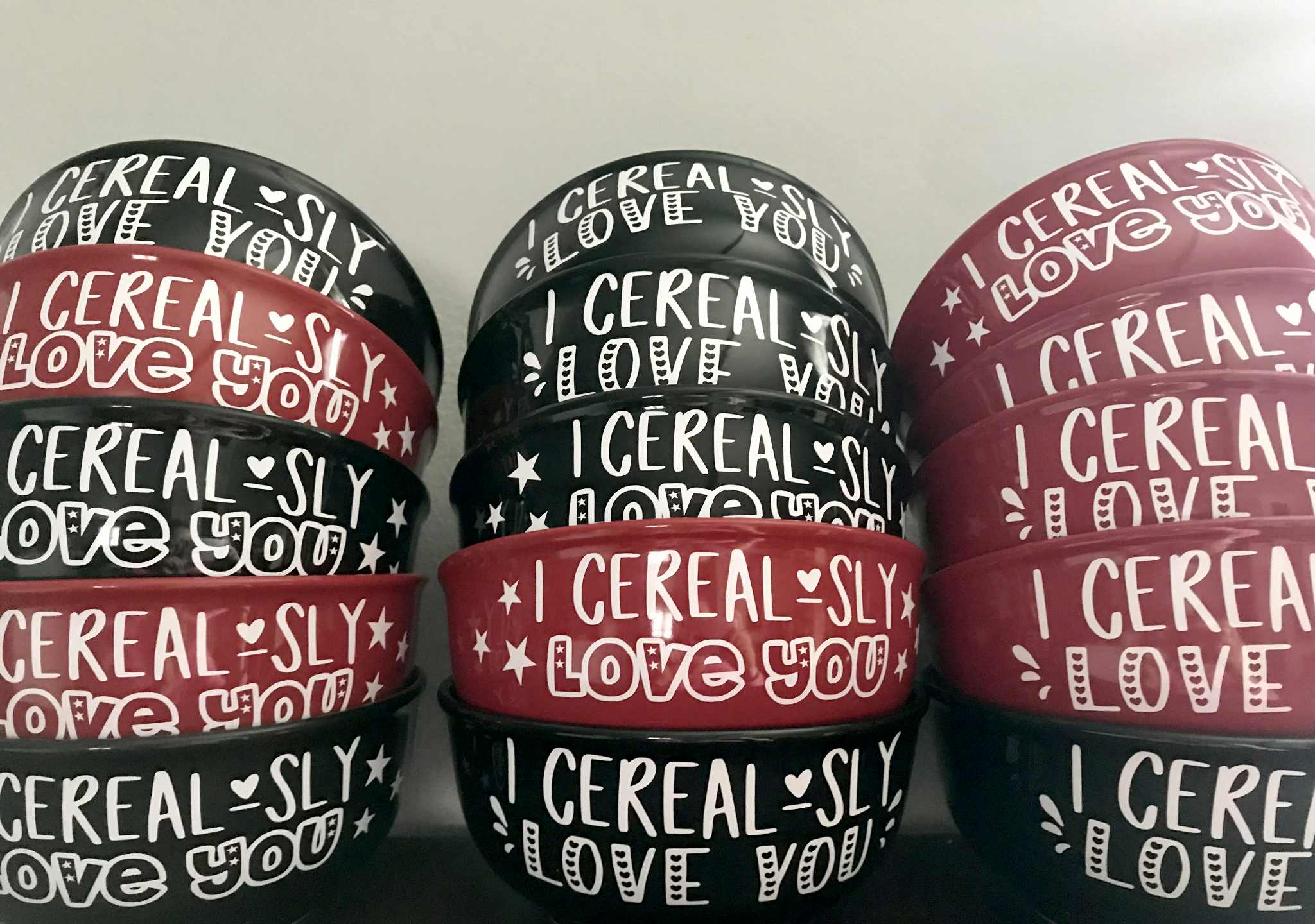 Valentines Cereal Bowls