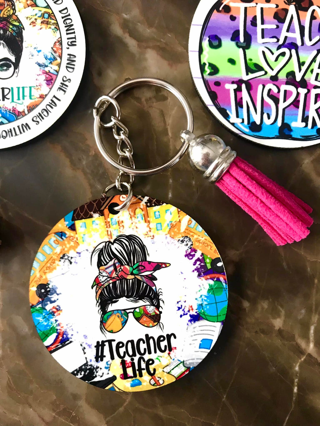 Her School Keychains - Customized