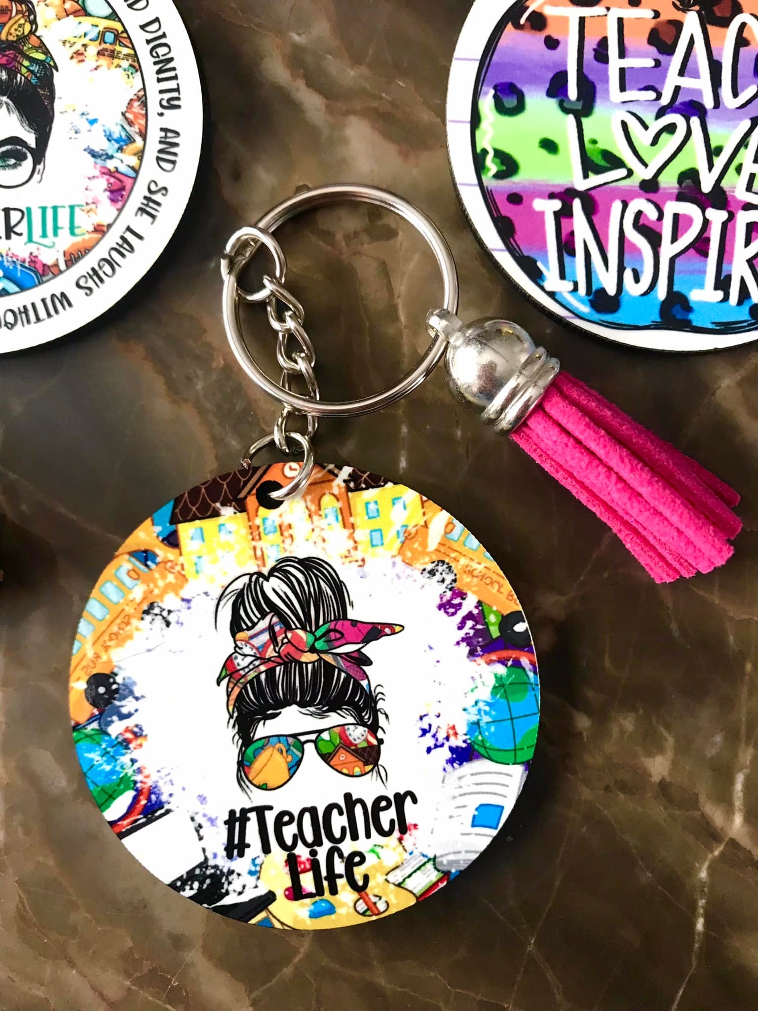 Her School Keychains - Customized