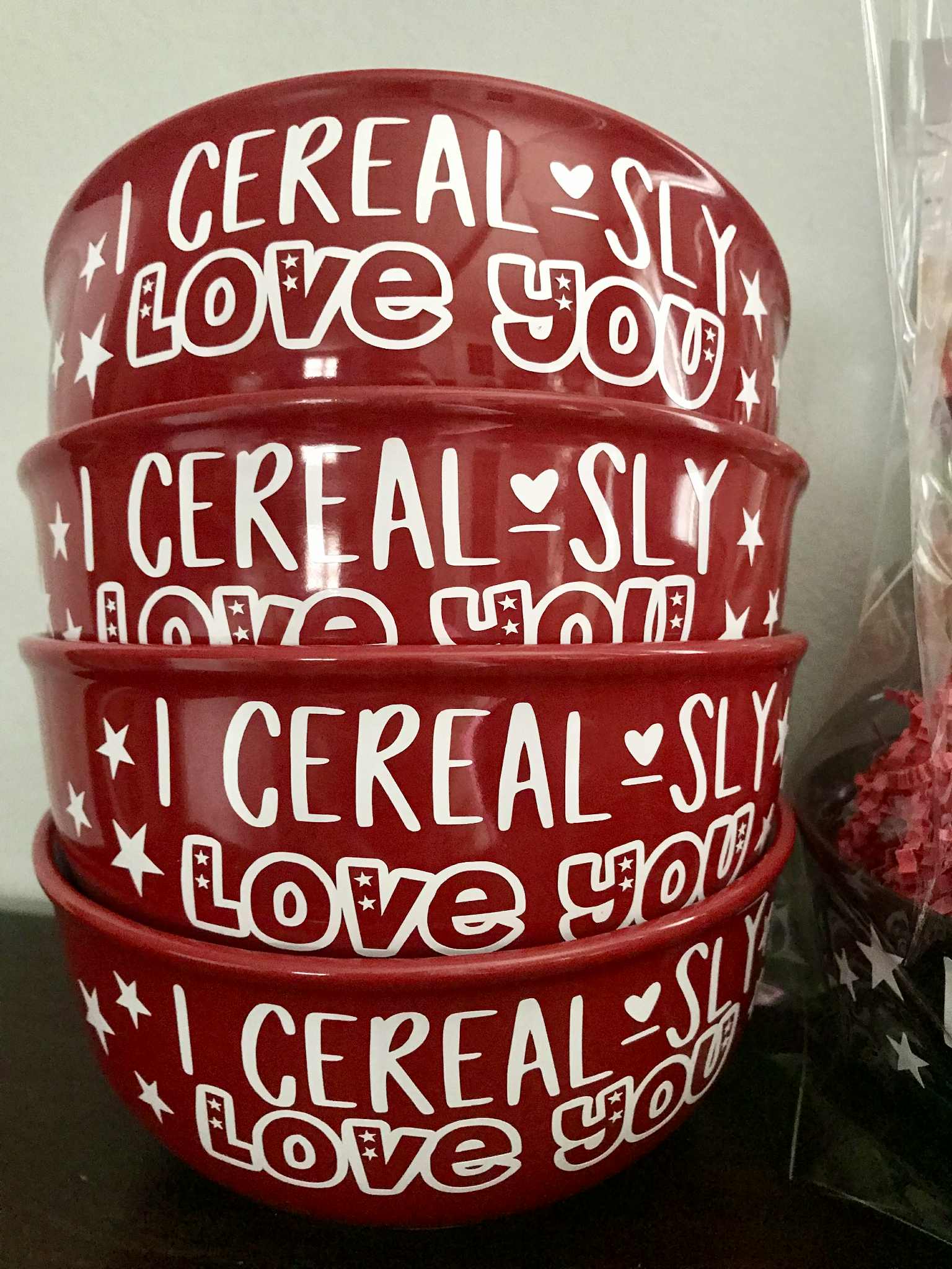 Valentines Cereal Bowls