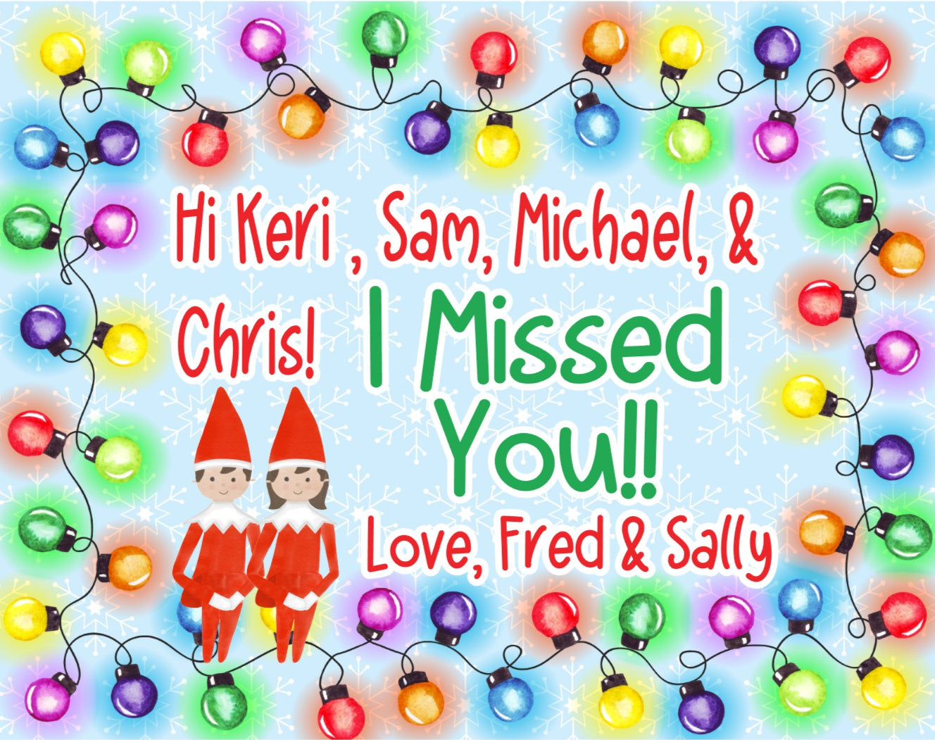 Elf Puzzle - Personalized