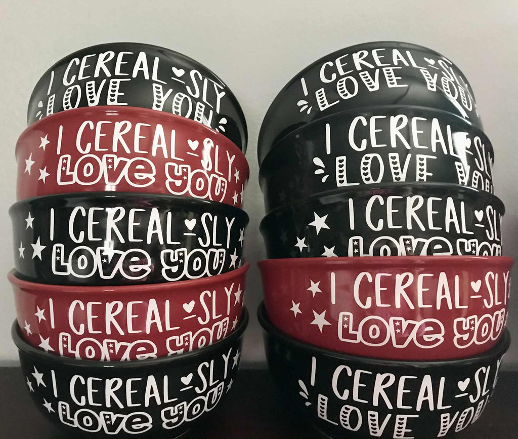 Valentines Cereal Bowls