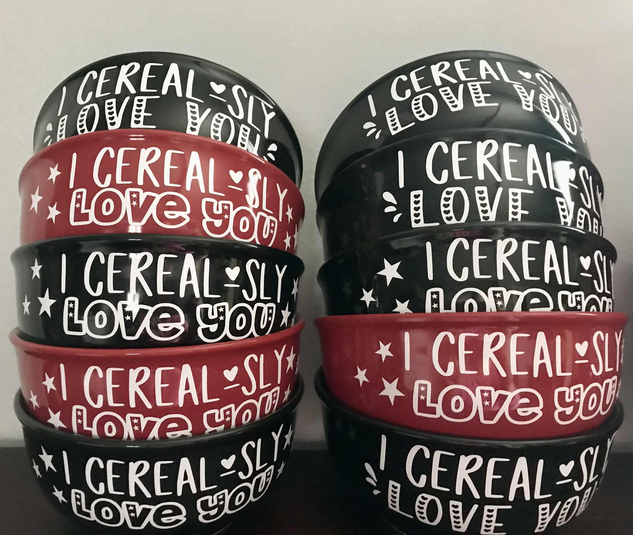Valentines Cereal Bowls