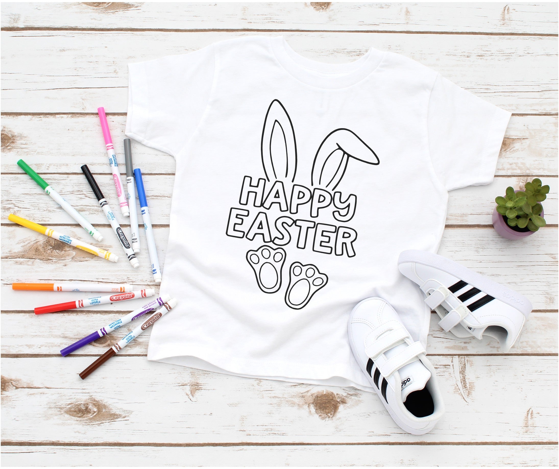 Coloring Shirt - Happy Easter