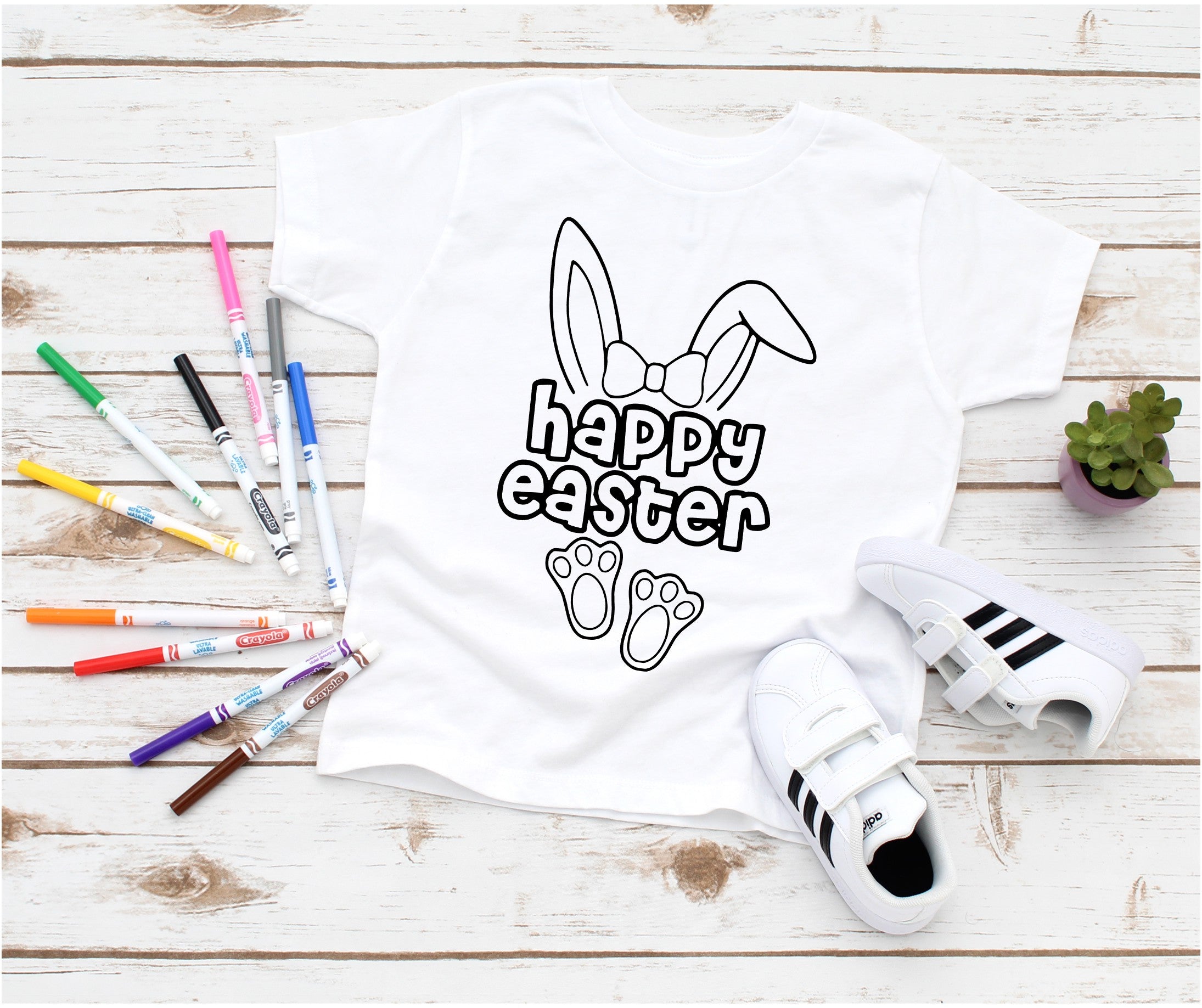 Coloring Shirt - Happy Easter
