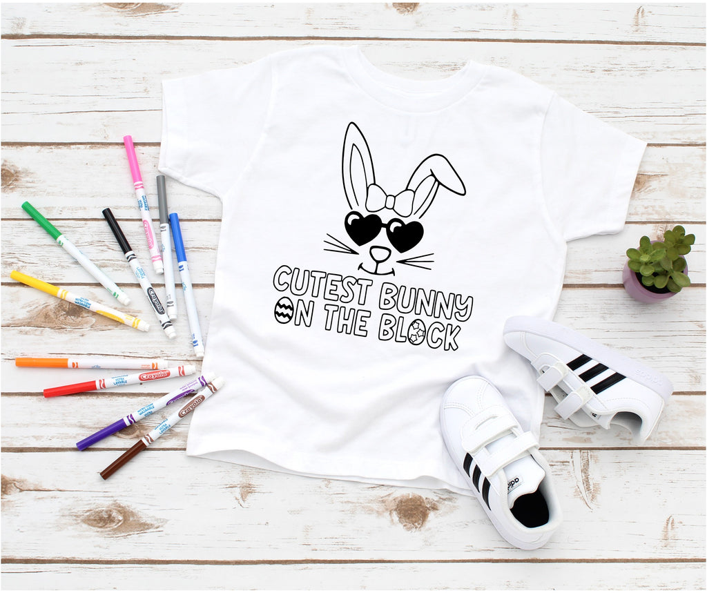 Coloring Shirt - Bunny on the Block