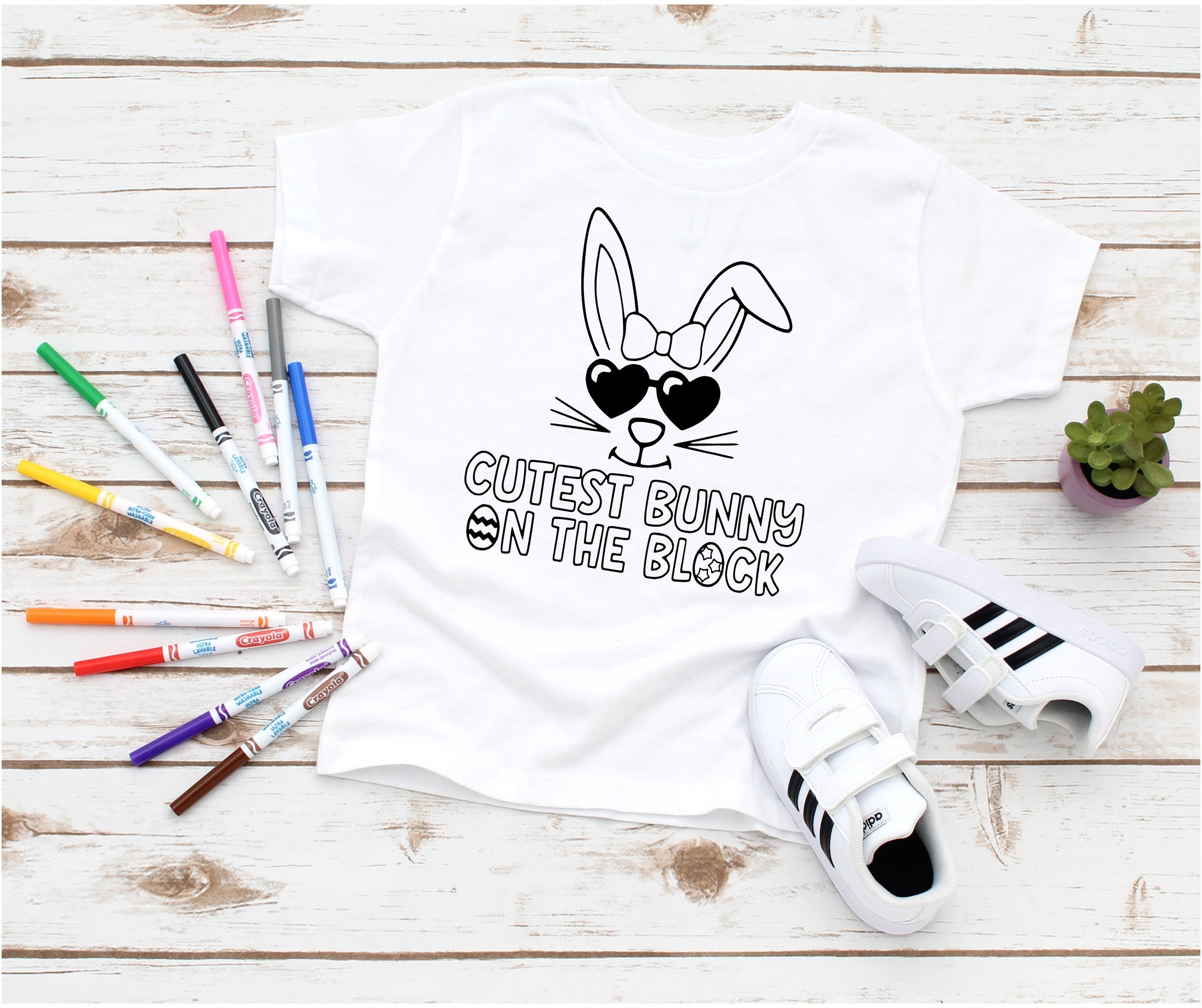 Coloring Shirt - Bunny on the Block