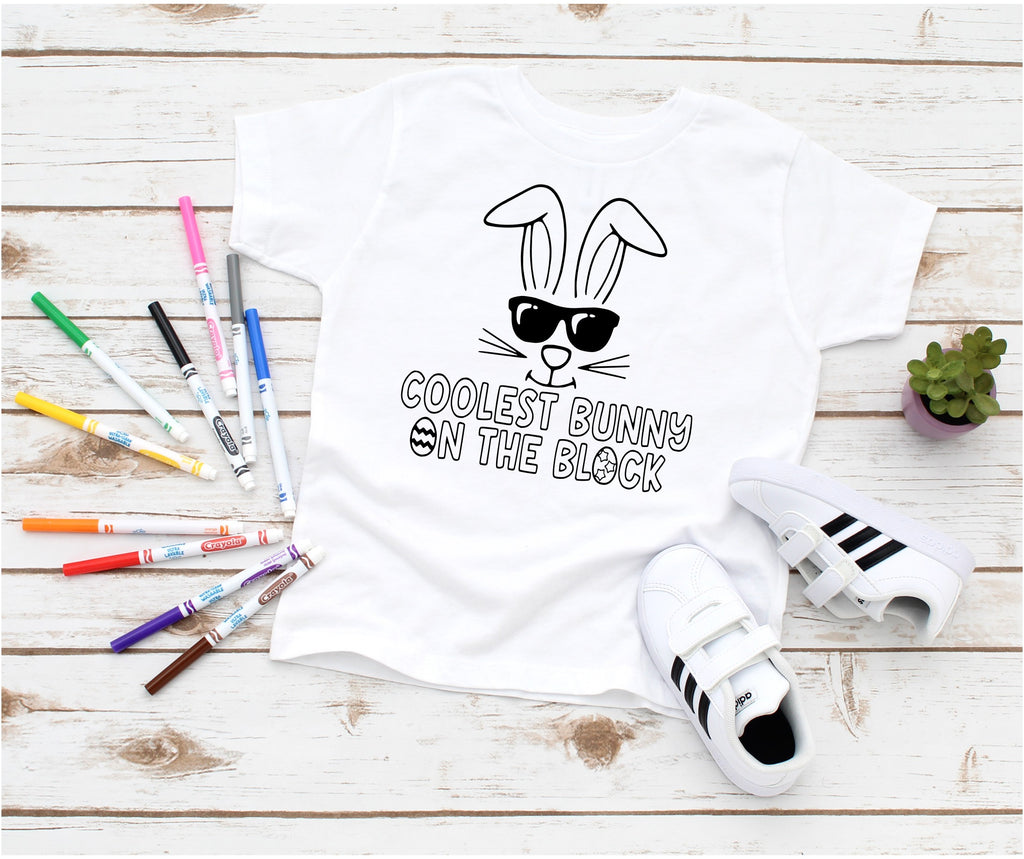 Coloring Shirt - Bunny on the Block