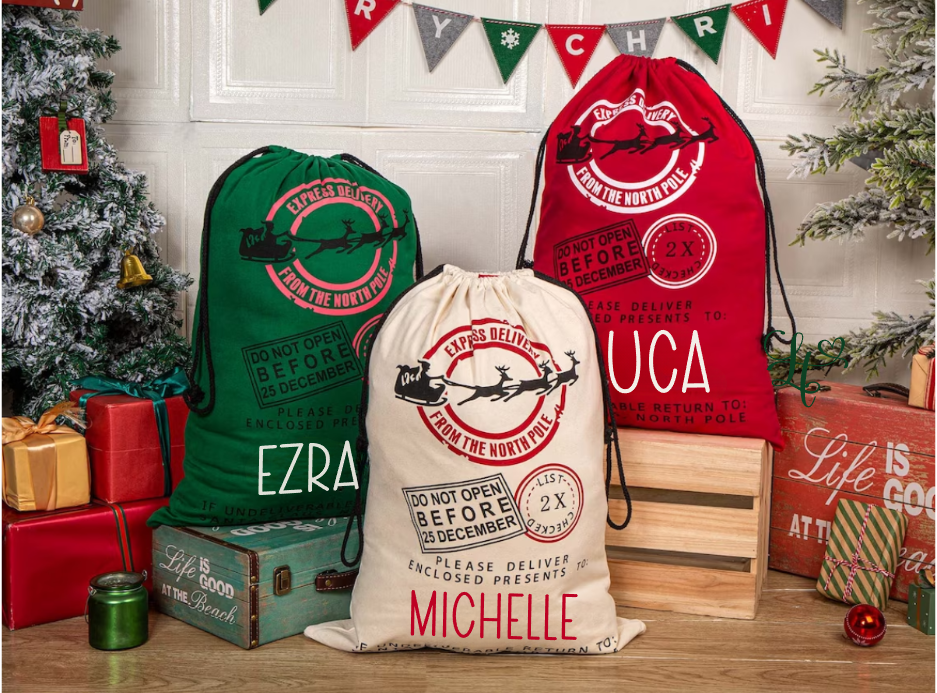 Santa Sacks - Personalized