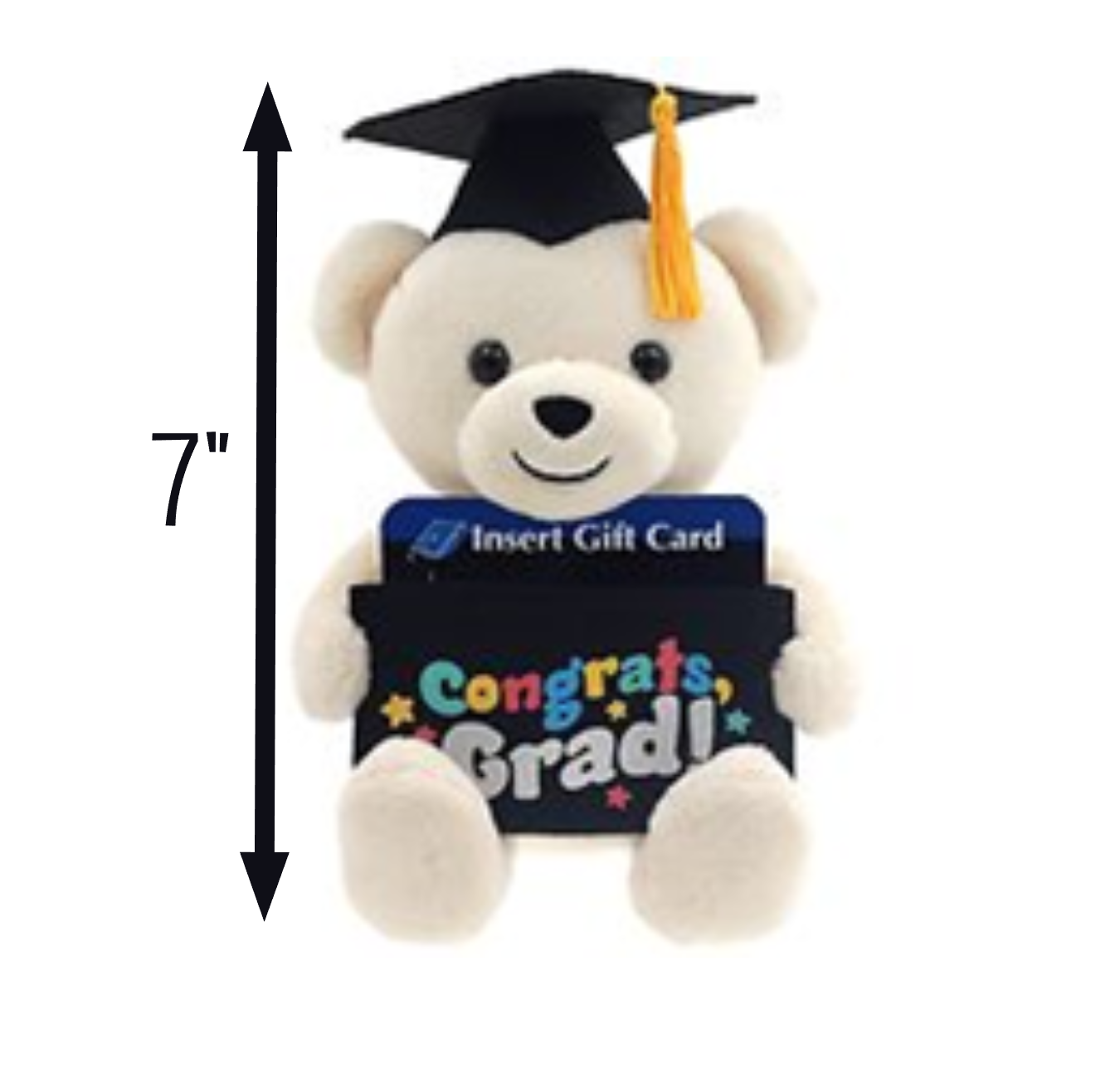 Graduation Plush Bear with Gift Card Holder