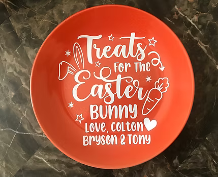 Carrots for the Easter Bunny Plate