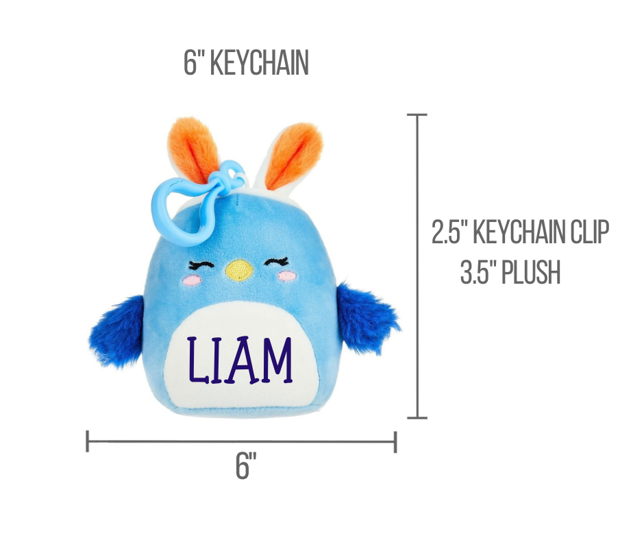 3.5" Squish-Mallow Easter Keychain